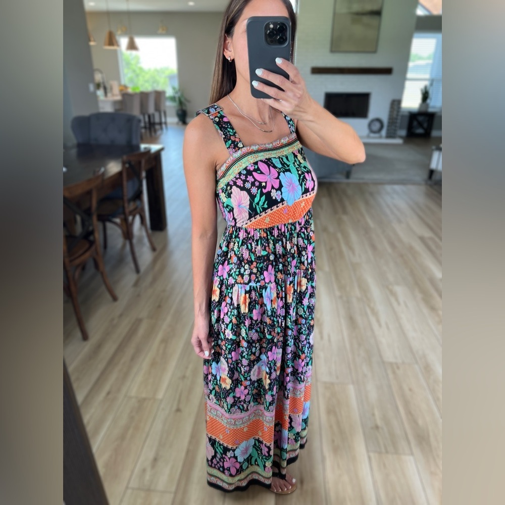 Black Floral Dress - Size Small - Picture 9 of 17